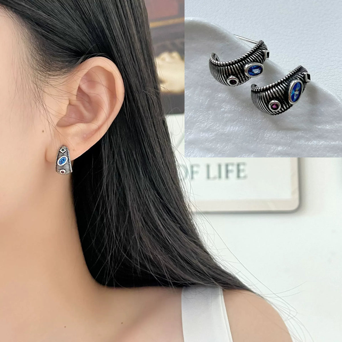 PENDRA Geometry Sterling Silver 5 Earrings