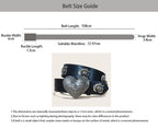 PENDRA Miralia D-Buckle Skull Gothic Belt