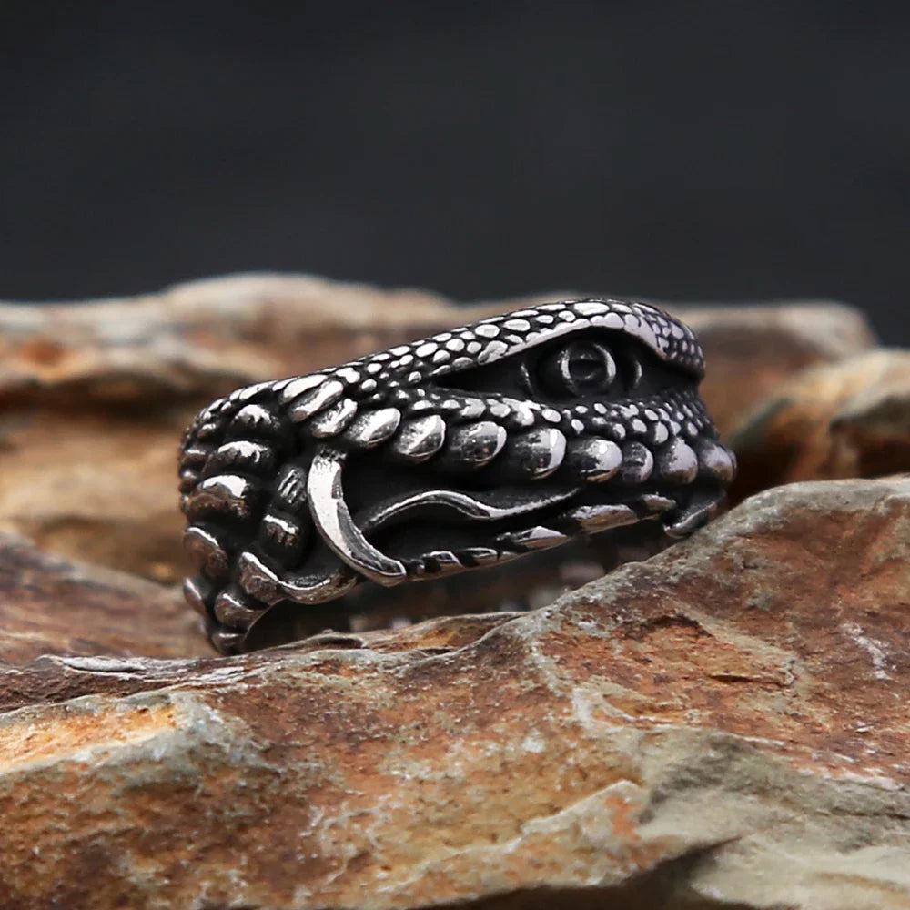 PENDRA DevilsEye Stainless Steel Evil Eye Ring