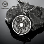 PENDRA Rune Compass Futhark Necklace