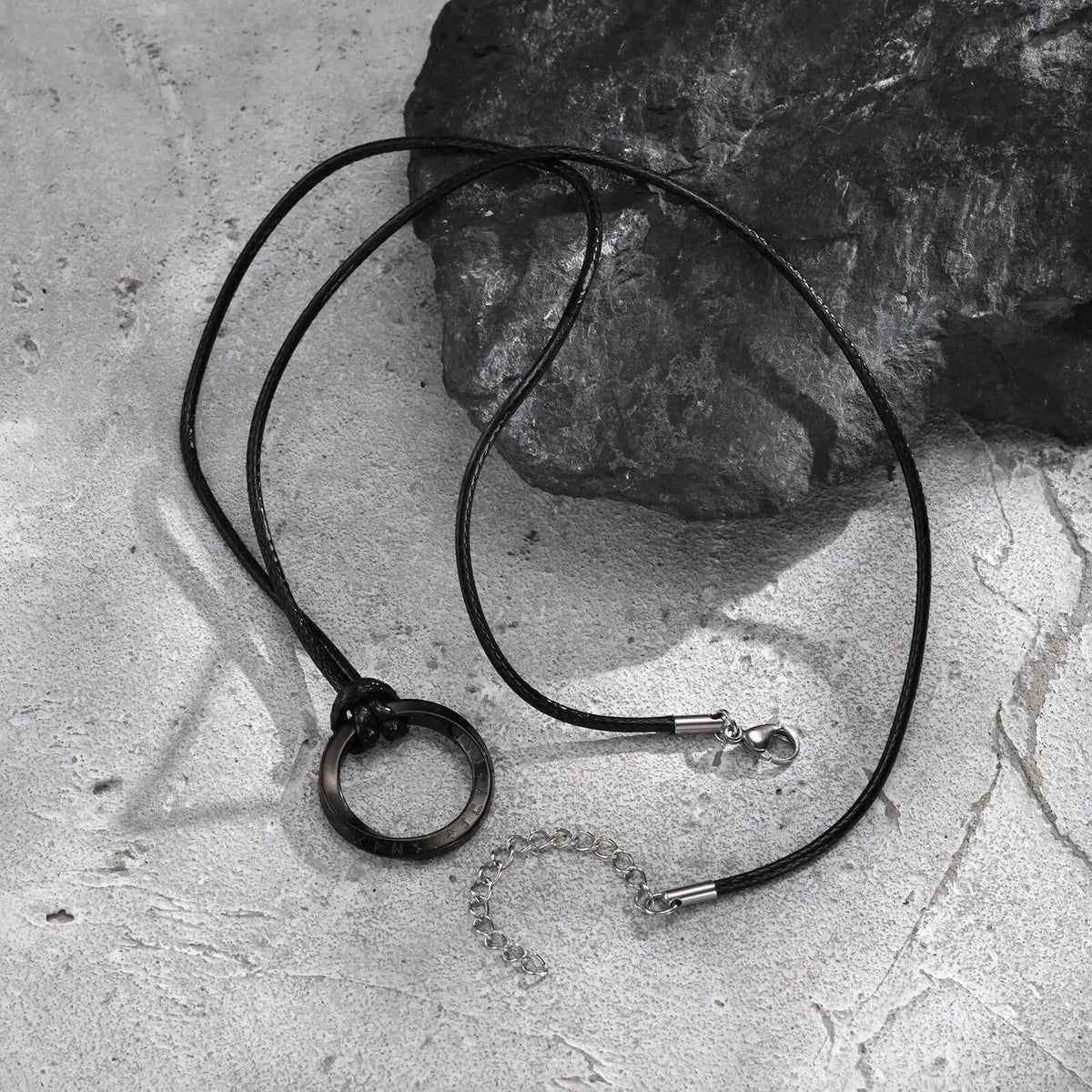 PENDRA Mobius Black Pendant Necklace