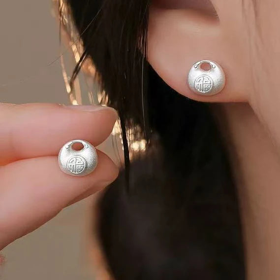 PENDRA Geometry Sterling Silver 2 Earrings