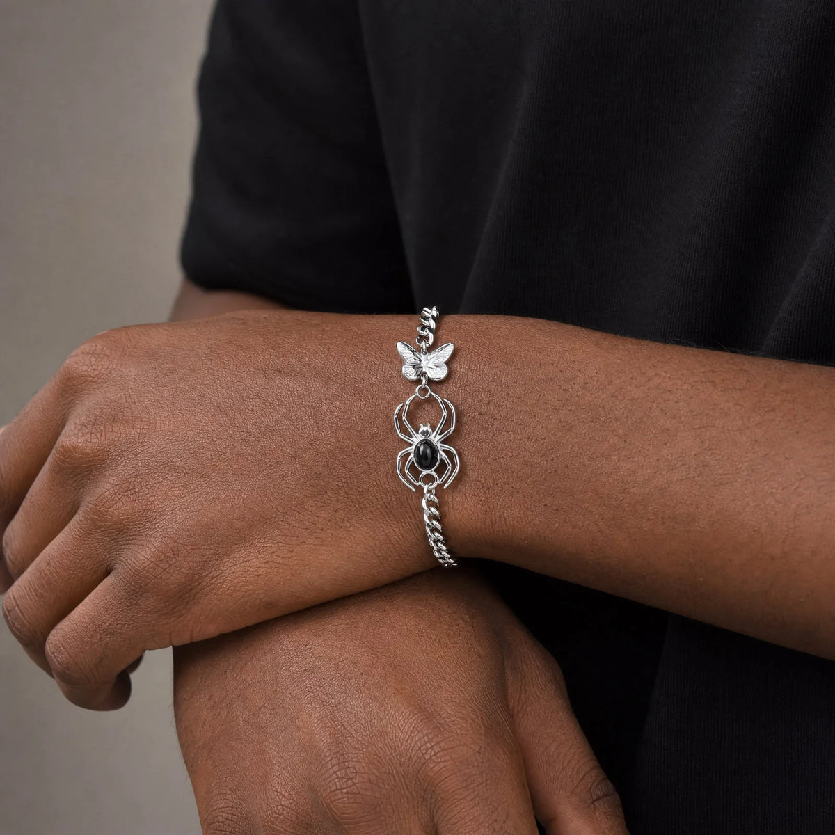 PENDRA Spider Agate Bracelet