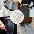 PENDRA Moonstar Rivet Waist Chain Keychain