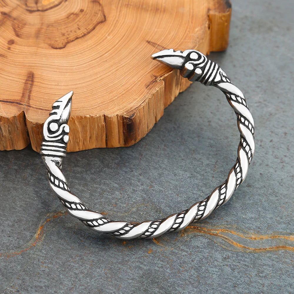 PENDRA Ravencrest Stainless Steel Viking Bracelet