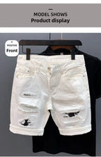 PENDRA Cat Beard Ripped Shorts
