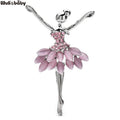 PENDRA Charming Opal Ballet Lady Character Brooch