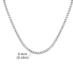 PENDRA Zircon Tennis Chain Necklace