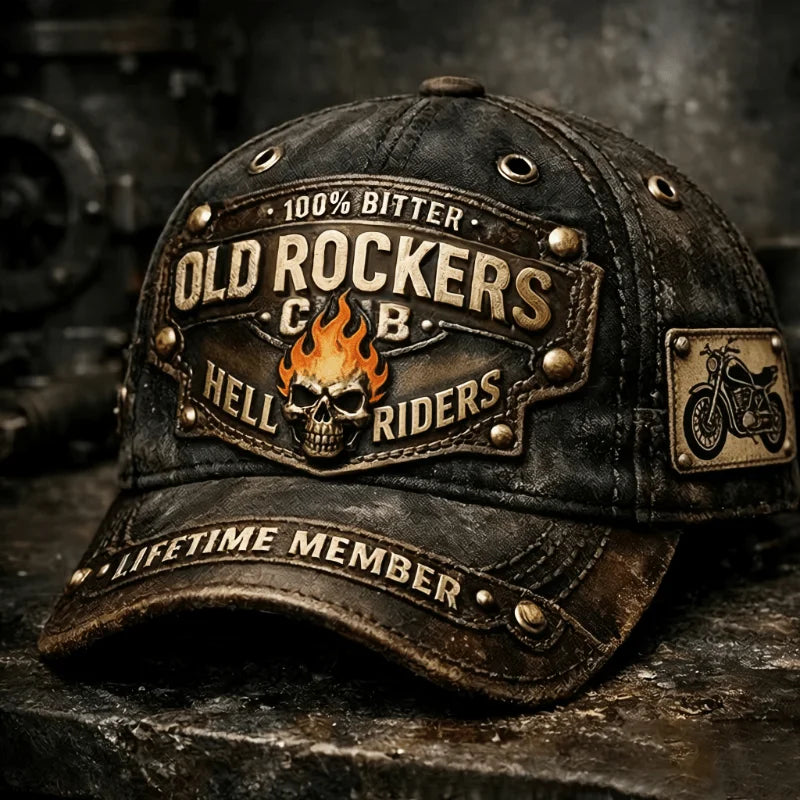 3D Printing Vintage Hell Riders Motorcycle Baseball Cap
