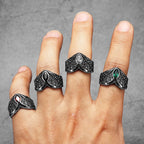 PENDRA Fallen Angel Wings Steel Ring
