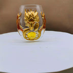 Mythical Green Dragon Whiskey Tumbler Cup Double‑Layer High Borosilicate Glass 3D Dragon Sculpture Drinking Glasses  Decoration