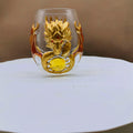 Mythical Green Dragon Whiskey Tumbler Cup Double‑Layer High Borosilicate Glass 3D Dragon Sculpture Drinking Glasses  Decoration