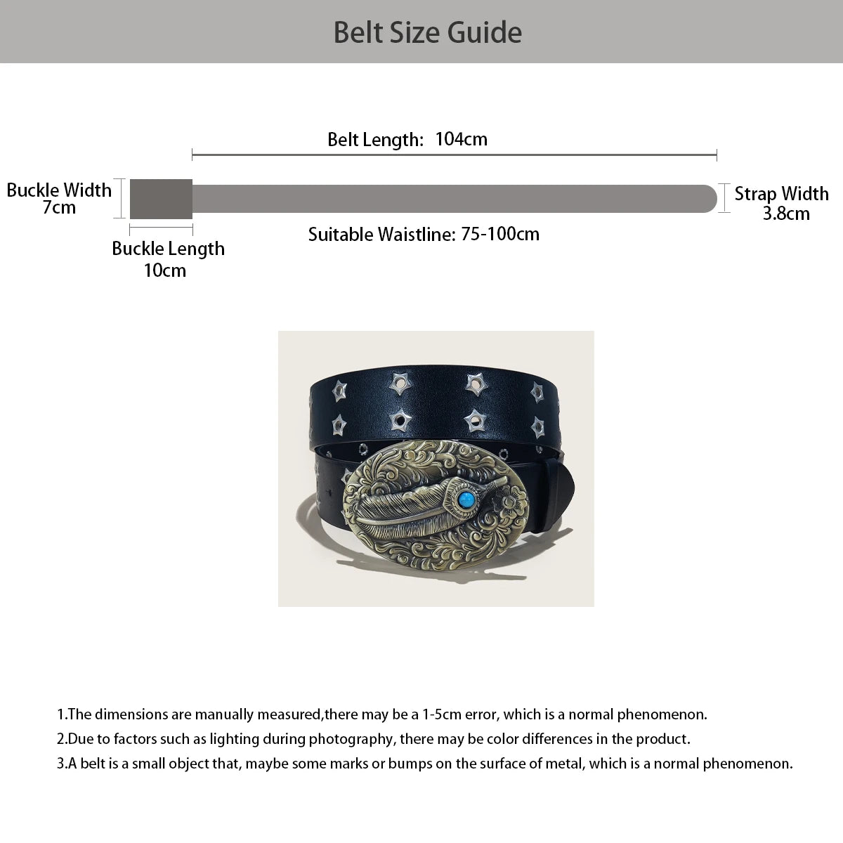 PENDRA Koraara Leather Western Luxury Belt