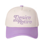 Desire to Retire Embroidered Trucker Hat - Adjustable Snapback Cap with Embroidered Letter Patch, Breathable Unisex Cap Suitable