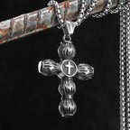 Circular Cross Men Necklaces Stainless Steel Retro Pendant Chain Women Fashion Jewelry Punk New In Accessories Gifts Wholesale