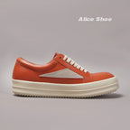 PENDRA Orange Cow Orange Cow-Leather Low-Top Platform Sneakers