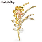 PENDRA Florielle25 Rhinestone Brooch