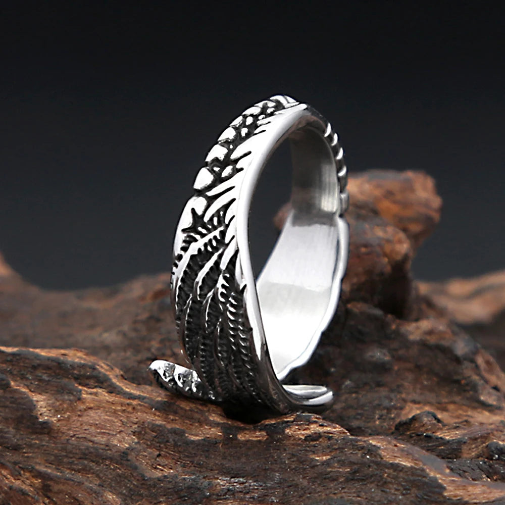 PENDRA Angelwing 316L Stainless Steel Ring