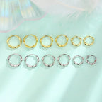 PENDRA Hoop Mobius Sterling Silver Earrings