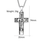 PENDRA JesusSavior Christian Cross Pendant