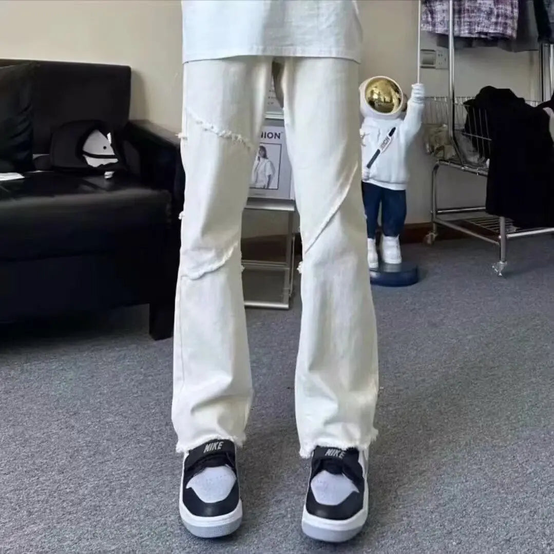 PENDRA Straight Menswear Italy Trousers