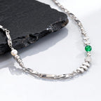 PENDRA Irregular Stone Chain Necklace