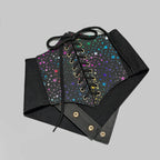 PENDRA Galaene Leather Lace Gothic Corset Belt