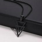 PENDRA Triangle Hollow Pendant Necklace