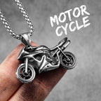 PENDRA Rider Motorcycle Rock Steel Necklace