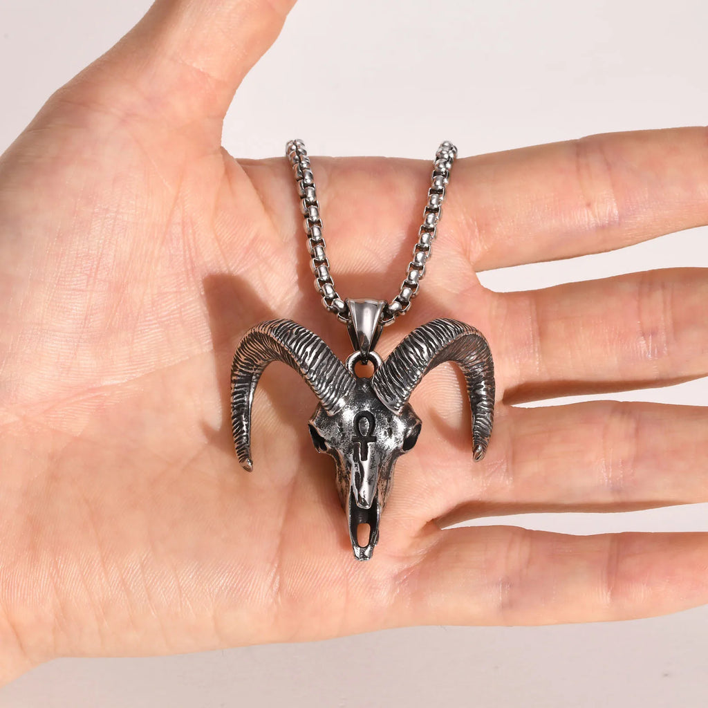 PENDRA Devil Skull Pendant Necklace