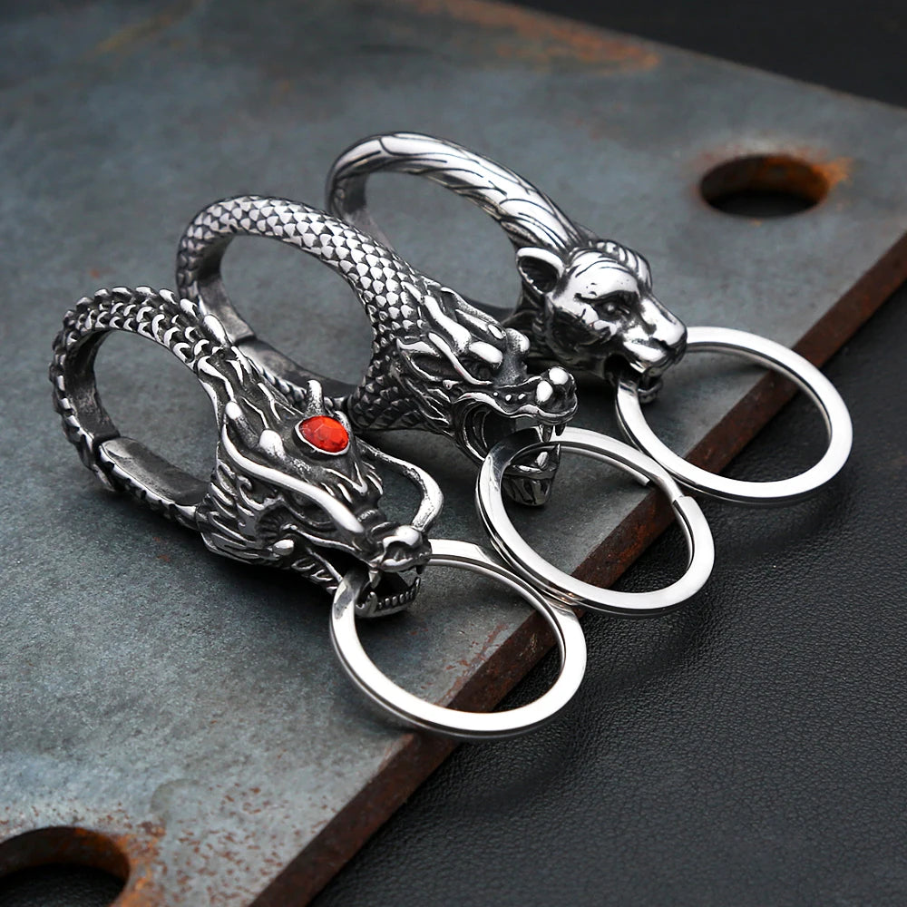 PENDRA Dragonkey 316L Stainless Steel Dragon Keychain