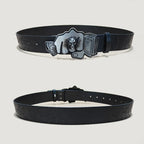 PENDRA Velaellea Leather Skull Gothic Belt