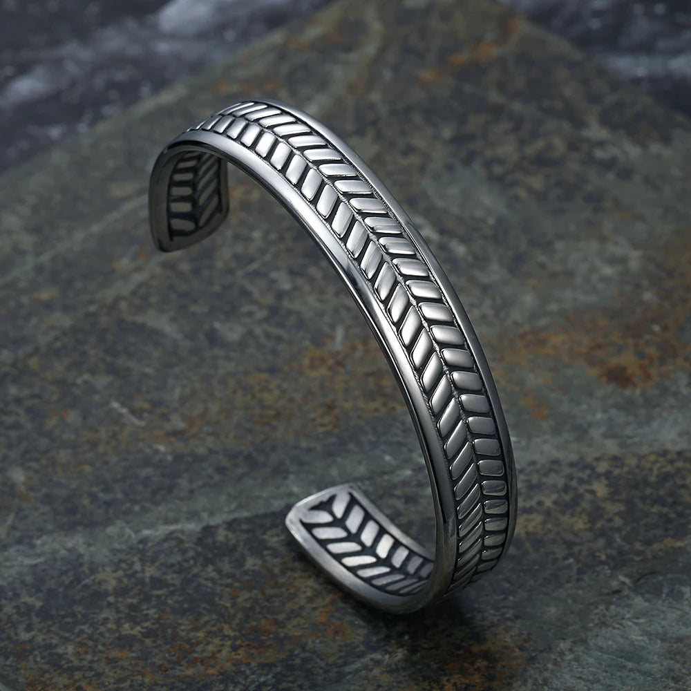 PENDRA Viking Raven Stainless Steel Adjustable Bracelet