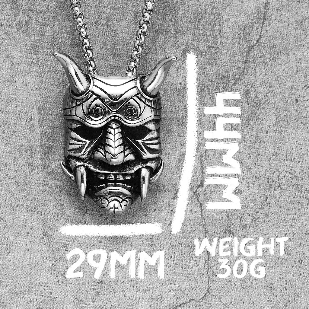 PENDRA Japanese Yokai Prajna Steel Necklace