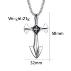 PENDRA Templar Cross Knight Pendant