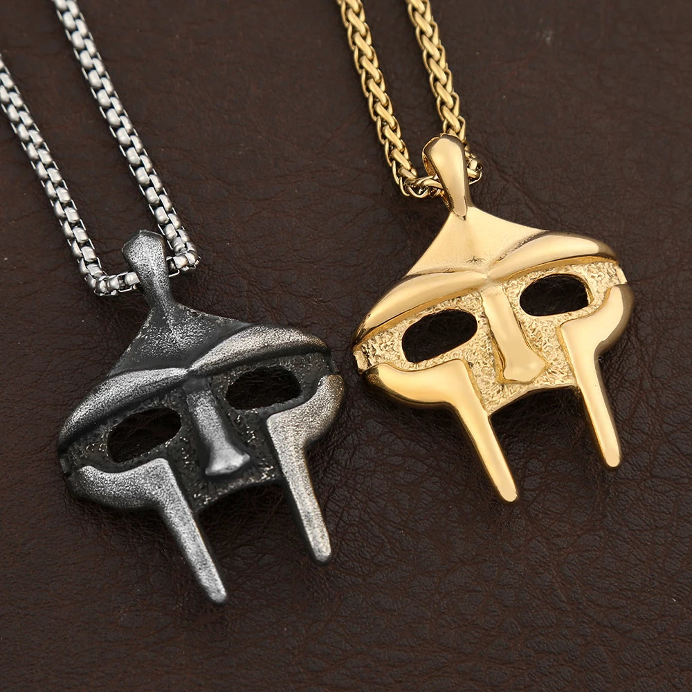 PENDRA MFDOOM Punk Mask Pendant Necklace