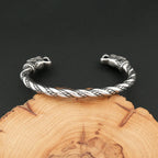 PENDRA Valknor Stainless Steel Double Dragon Bracelet