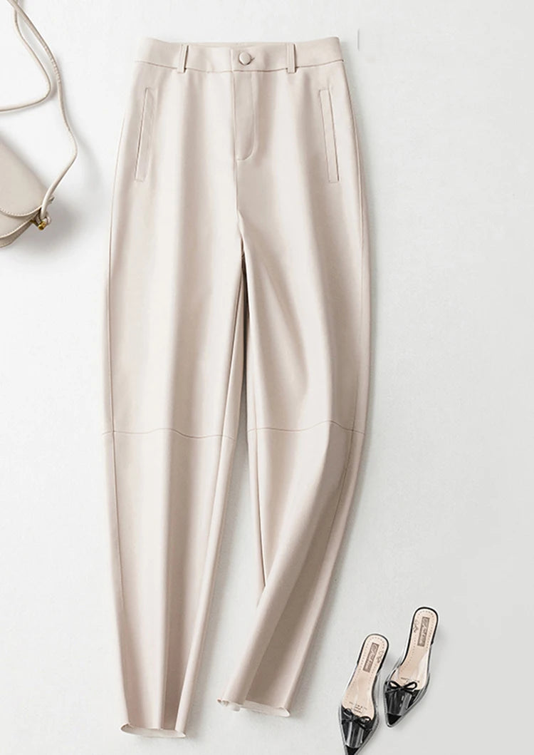 PENDRA Carrot Fit High Waist Cropped Pants