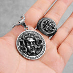PENDRA Snake Hair Medusa Steel Ring