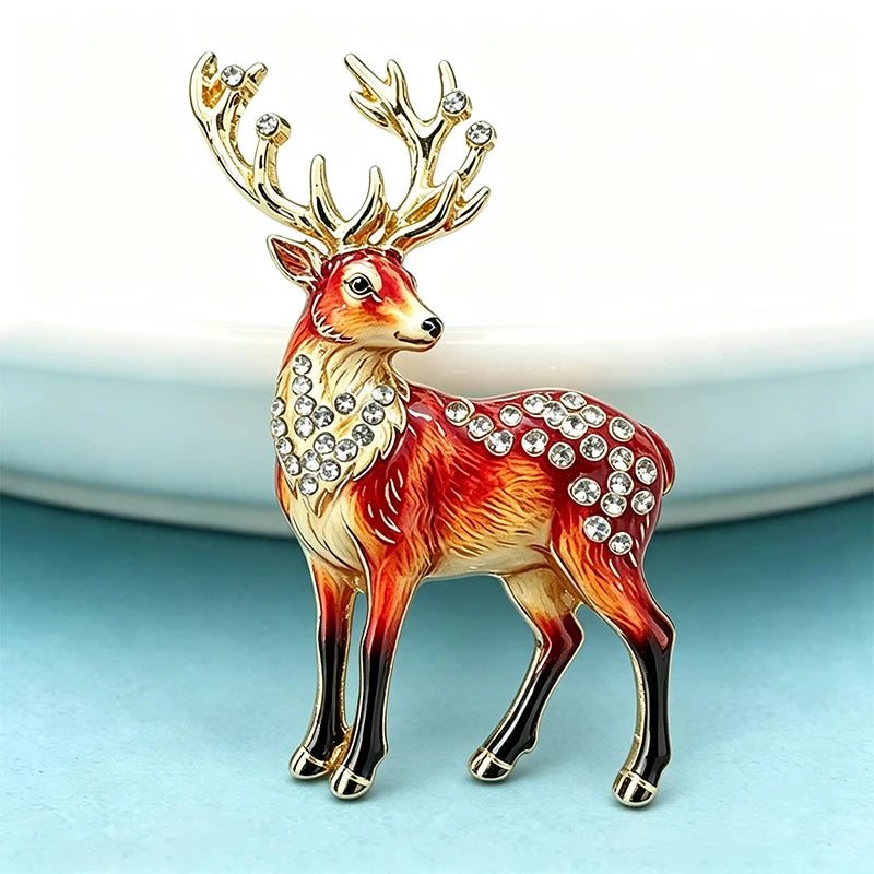 PENDRA Hart Antler Deer Brooch
