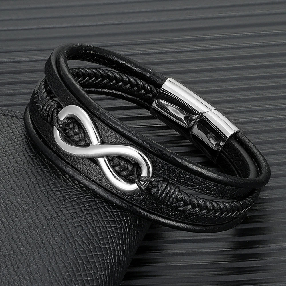 PENDRA Infinity Classic Leather Bracelet