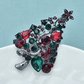 PENDRA Noelina Rhinestone Christmas Tree Brooch