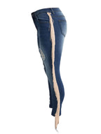 2026 New Women's High Waist Elastic Hole Slim Jeans, Wool Tassel Washed Distressed Jeans, Y2K Style, Hip Lift Design
