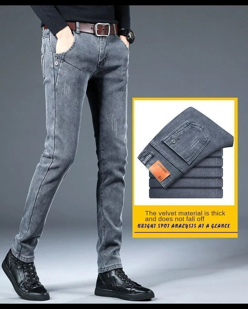 PENDRA Plush Wool Korean Jeans