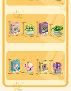 PENDRA Succulent Potted Floral Building Set
