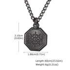 PENDRA Ship Wheel Pendant Necklace