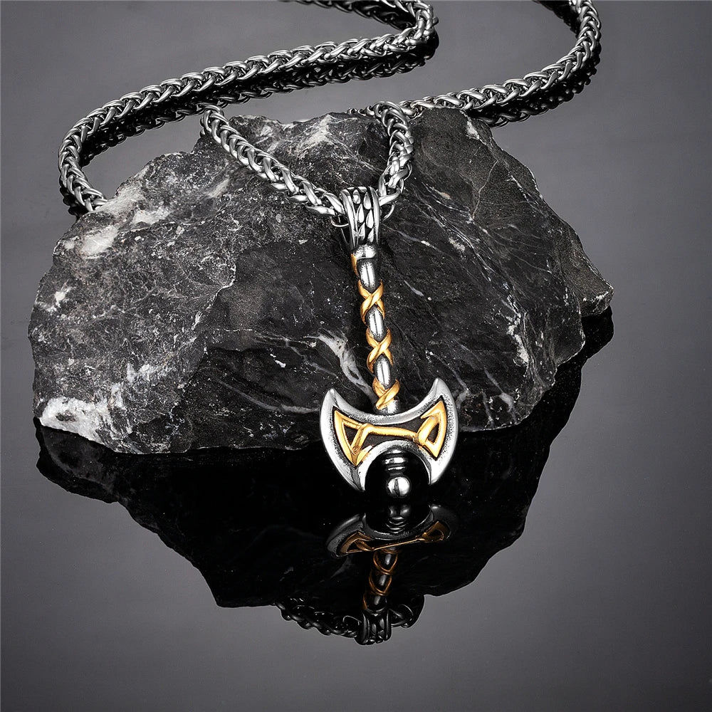 PENDRA Rune Gold Pendant Necklace