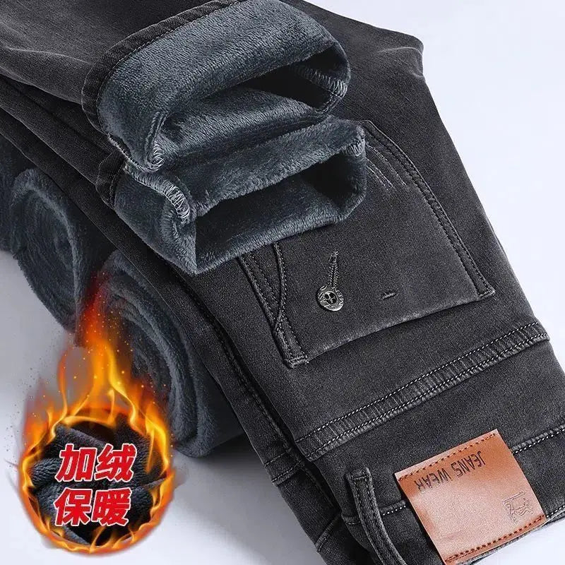 PENDRA Plush Wool Korean Jeans