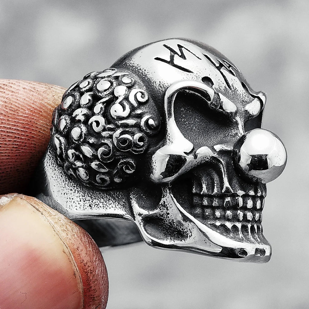 PENDRA Joker Skull Punk Ring
