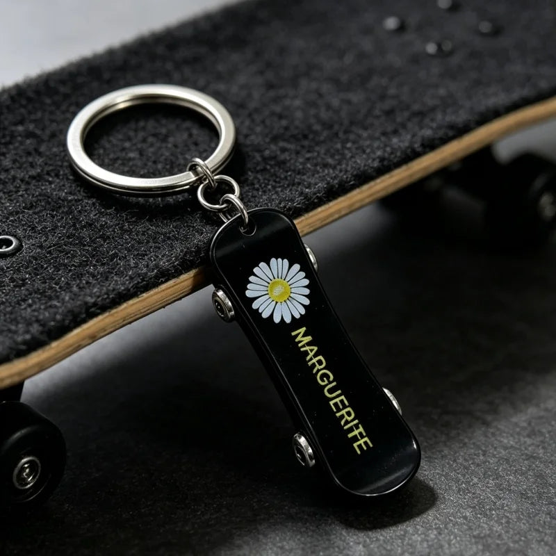 PENDRA Skateboard Stainless Steel Keychain